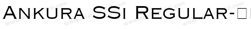 Ankura SSi Regular字体转换